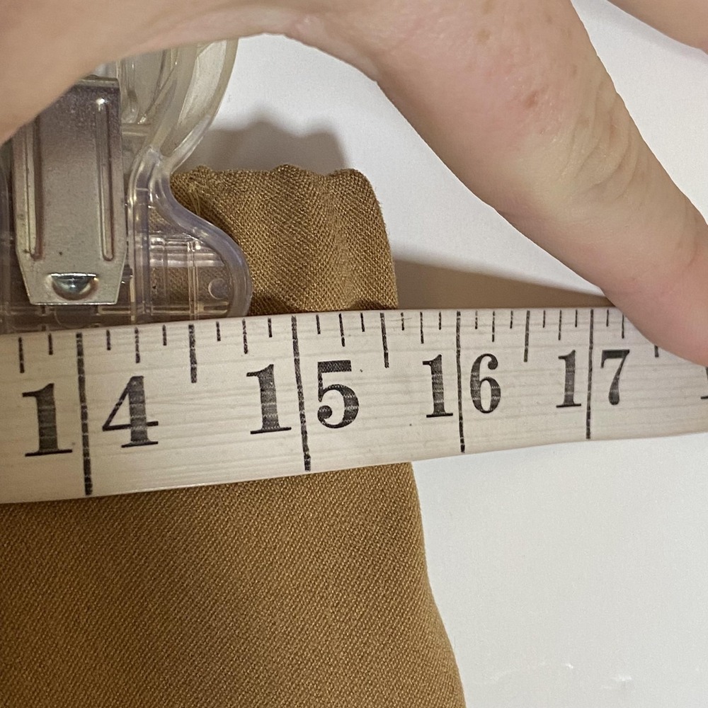 Coldwater Creek Pants Womens 12P Brown Moleskin Twill Straight Leg‎ Dress Petite - Picture 12 of 16